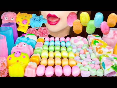 【ASMR】【咀嚼音 】パステルカラー💗MUKBANG 먹방 食べる音 EATING SOUNDS NO TALKING