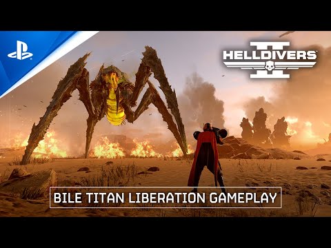Helldivers 2 - Bile Titan Liberation Gameplay | PS5 & PC Games