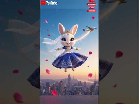 #tiktakgame |Bridal Rabbit Flying Her Dream Plane ✈️💍 | @naughtyboy-n”