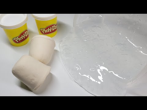 <strong>Mix</strong> Slime in <strong>Play</strong> dough プレイドールにスライムを混ぜる