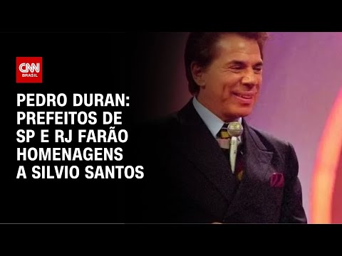 Pedro Duran: Prefeitos de SP e RJ farão homenagens a Silvio Santos | CNN NOVO DIA