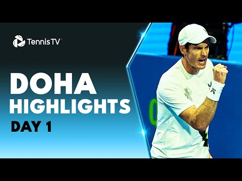 Murray & Sonego Play THRILLER; Davidovich Fokina & Verdasco In Action | Doha 2023 Day 1 Highlights