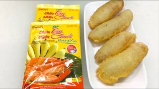 Cách làm chuối chiên phồng- giòn tan bằng bột chiên chuối chiên tôm Mikko