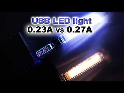 USB LED Light Stick Review — Power Test 0.23A vs 0.27A | Runtime on Power Bank (25+h)