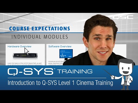 Introduction to Q-SYS Level 1 Cinema Training (2022)