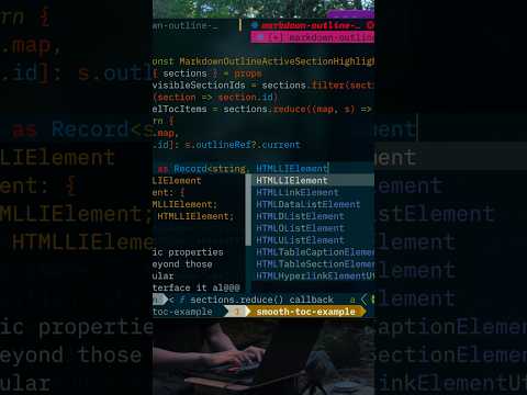 How to build a smoothly animated table of contents (by a bonfire🔥) w/ Bun, Framer Motion, Zustand