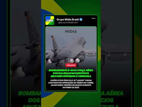 Bombardeiros B-1B da Força Aérea dos EUA realizam exercícios militares próximos à Venezuela