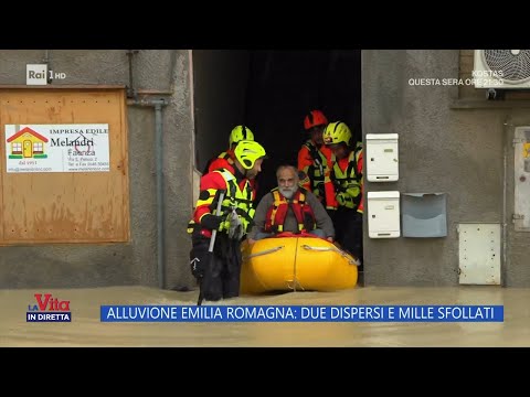 Alluvione Emilia Romagna: 2 dispersi oltre 1000 sfollati - La Vita in diretta 19/09/2024