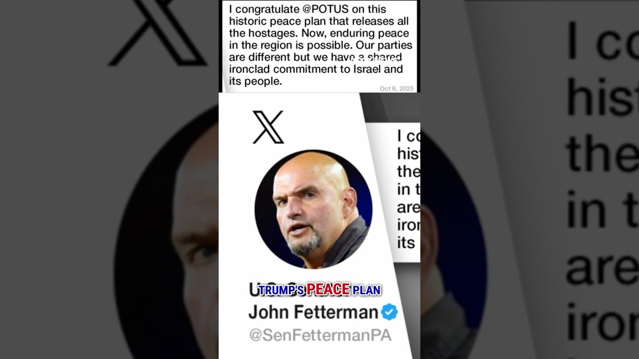 'GIVE HIM CREDIT': Democrats praise Trump's Israel-Hamas deal #shorts #trump #israel #hamas #peace