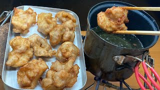 北海道のカラアゲ？「ザンギ」を揚げて神戸スタイルハイボールをキメるだけの動画
