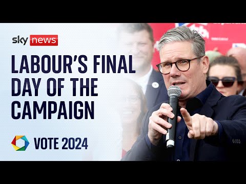 Watch live: Sir Keir Starmer delivers a speech on the final day of election campaigning