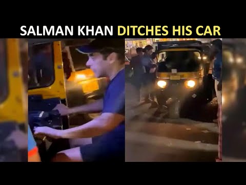 Salman Khan drives an auto-rickshaw in Panvel, video goes viral