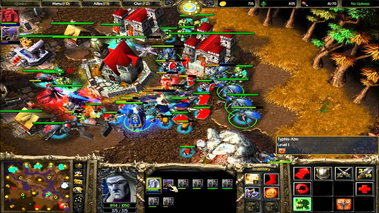 4v4 Random Team #5 Warcraft 3 The Frozen Throne Battle net Multiplayer Comm