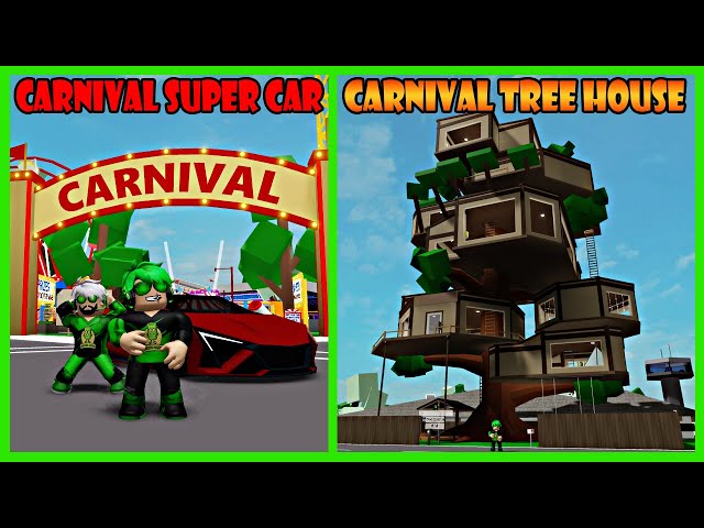 Darlung & Wak Darlung Liburan Ke Carnival Brookhaven Dapat Hadiah Mobil & Rumah Pohon Di Roblox