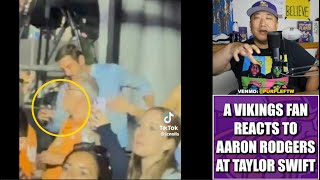 A Vikings Fan Reacts to Aaron Rodgers Dancing at the Taylor Swift Concert