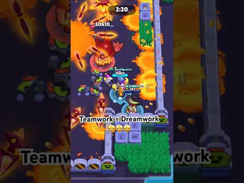 Teamwork makes the Dreamwork 🤩 #brawlstars #teamwork #team #brawl #halloween #gamigazze #brawlin