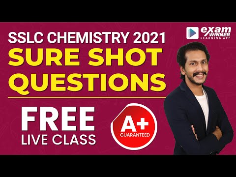SSLC Chemistry 2021 Sure Shot Questions | Guarantee Full A+ | Free Live Session |