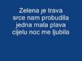 jedna mala plava na ramenu mi spava