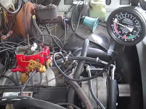 '77 Chevy K20 - 350 Engine: Fuel Pump Pressure Test - YouTube symptoms of bad electrical wiring 