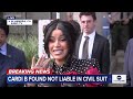 Cardi B speaks out after being found not liable in civil suit - 03:04 min - News - Video