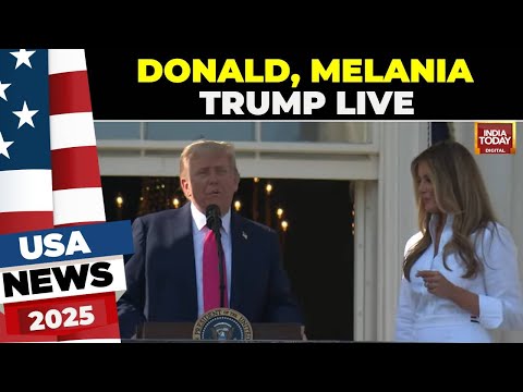 Trump LIVE: President Donald Trump And First Lady Melania Trump In Military Family Picnic LIVE