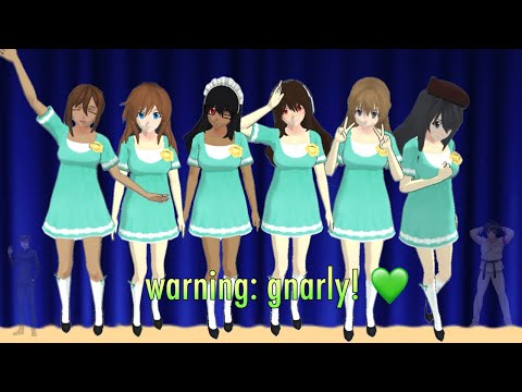 ayano goes to a KATSEYE concert! 😛💚 | high school simulator 2018
