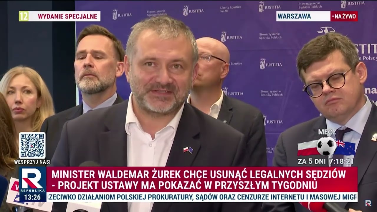 Żurek: słyszałem, iż należy mi się 20 lat więzienia, ale przywracam praworządność.
