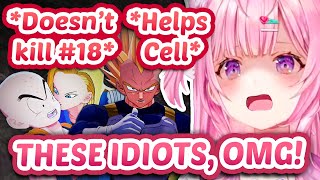 Koyori Loses It At Krillin & Vegeta MEGA TROLLING In The Cell Arc - DB