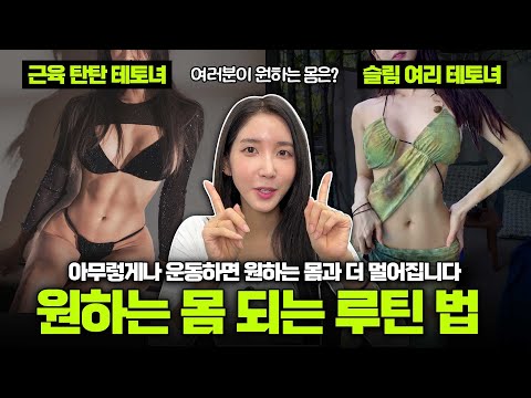 근육탄탄 vs 슬림여리 운동루틴 짜는 법