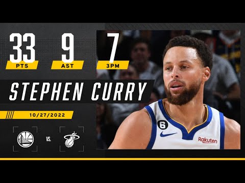 Steph Curry cooks up 33 PTS & 9 AST in Warriors’ win over Heat ‍ video clip