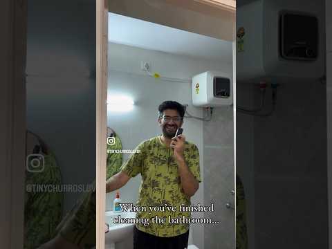 Clean bathroom | husband wife | married life | boys | wife life | funny videos | relatable