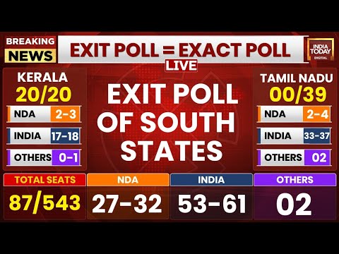 LIVE: Karnataka Exit Poll LIVE | Lok Sabha Exit Poll LIVE News | India Today LIVE | Exit Poll 2024
