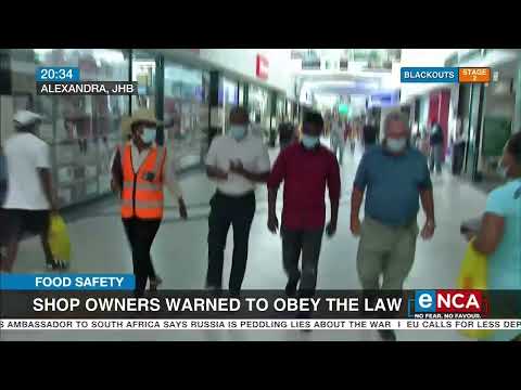 Food Safety | Shop owners to obey the law