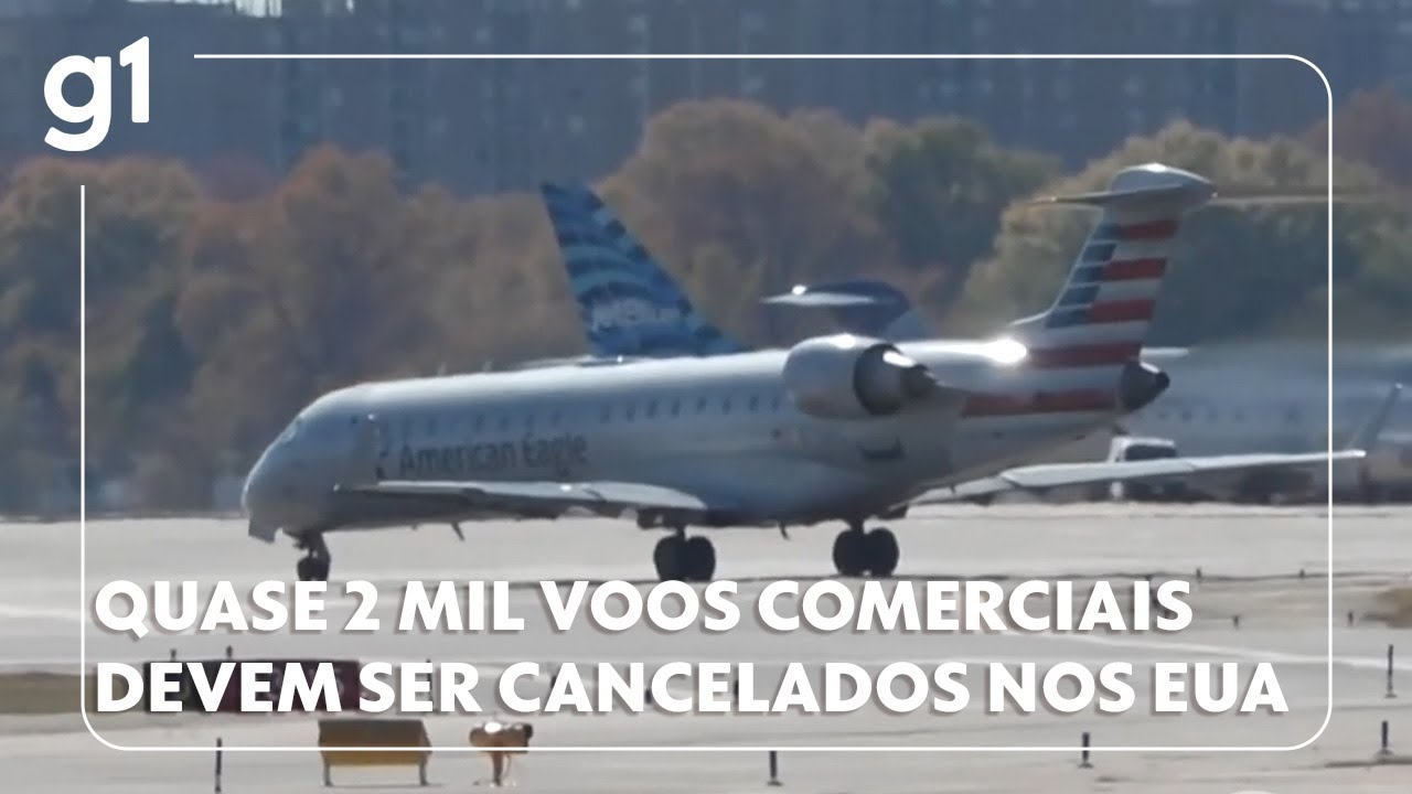 Quase 2 mil aviões comerciais devem ser cancelados nos EUA por causa do Shutdown do governo Trump TV Online Quase 2 mil aviões comerciais devem ser cancelados nos EUA por causa do Shutdown do governo Trump