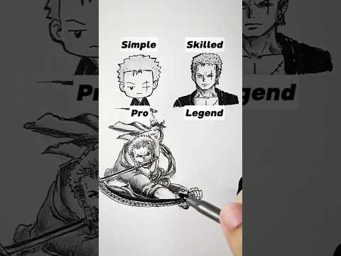 Drawing Legend Zoro 😳 #shorts #anime #onepiece #drawing