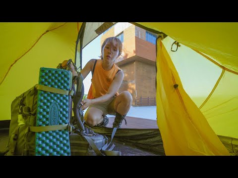야영가능! 무료 대피소🏕️걷고 캠핑하는 국내 최장코스(849km)를 가다 / 동서트레일 +선물이벤트 with산림청 / 솔로캠핑