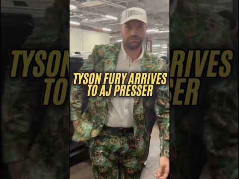 Tyson Fury ARRIVES ready to confront Joshua at <strong>kick</strong> <strong>off</strong> presser
