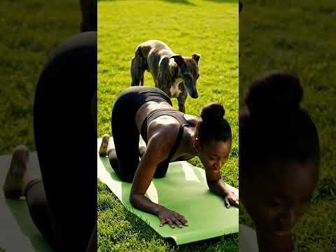 Cuteness Overload During Yoga Practice 😍 #goldenretriever #goldenretreiver #puppy #goldenretreivers
