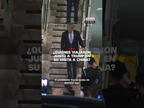 ¿Quiénes viajaron junto a Trump en su visita a China?