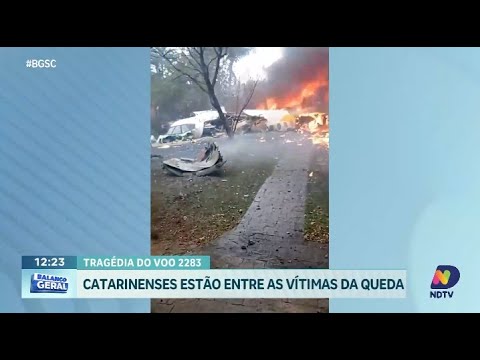 Tragédia aérea em Vinhedo: catarinenses entre as vítimas