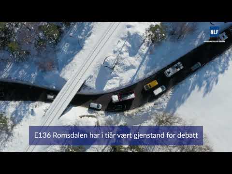 Konvoi på E136 Romsdalen i regi av NLF