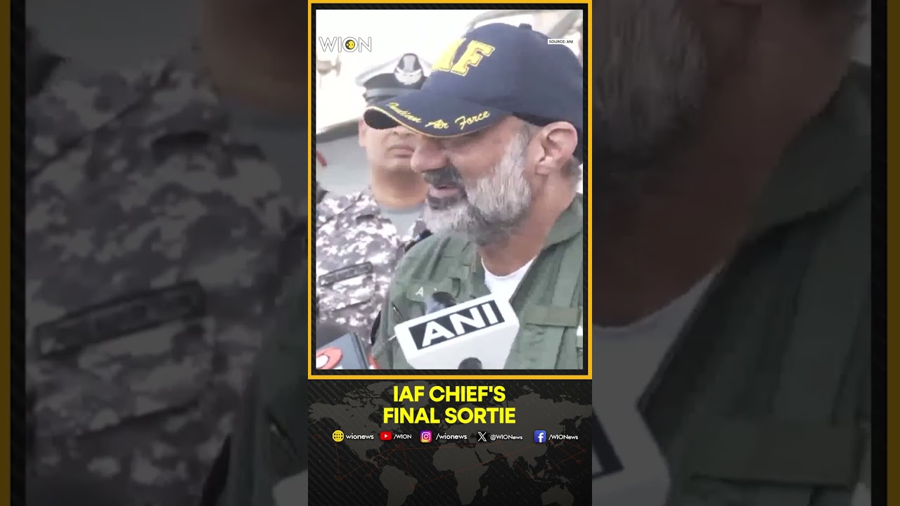 Air Chief Marshal AP Singh Flies Final Fighter Sortie In Hyderabad | Shorts