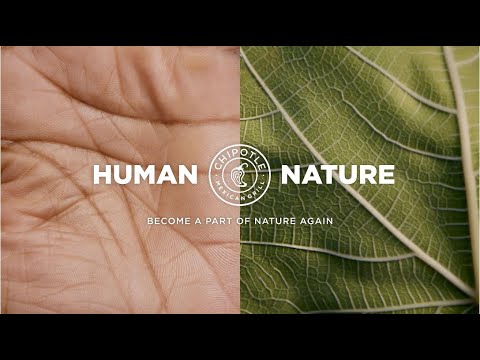 "Human Nature" features side-by-side shots of humans and nature, emphasizing their aesthetic similarities while conveying the importance of individuals reconnecting physically and emotionally with the environment.