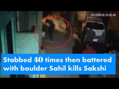 Man stabs minor girl over 20 times in Delhi, disturbing visuals