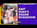 Amit Shah Rally | Amit Shah Holds Massive Roadshow In Assams Silchar