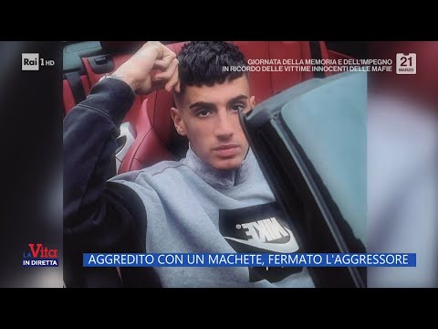 Aggredito con un machete, fermato l'aggressore - La Vita In Diretta 21/03/2024