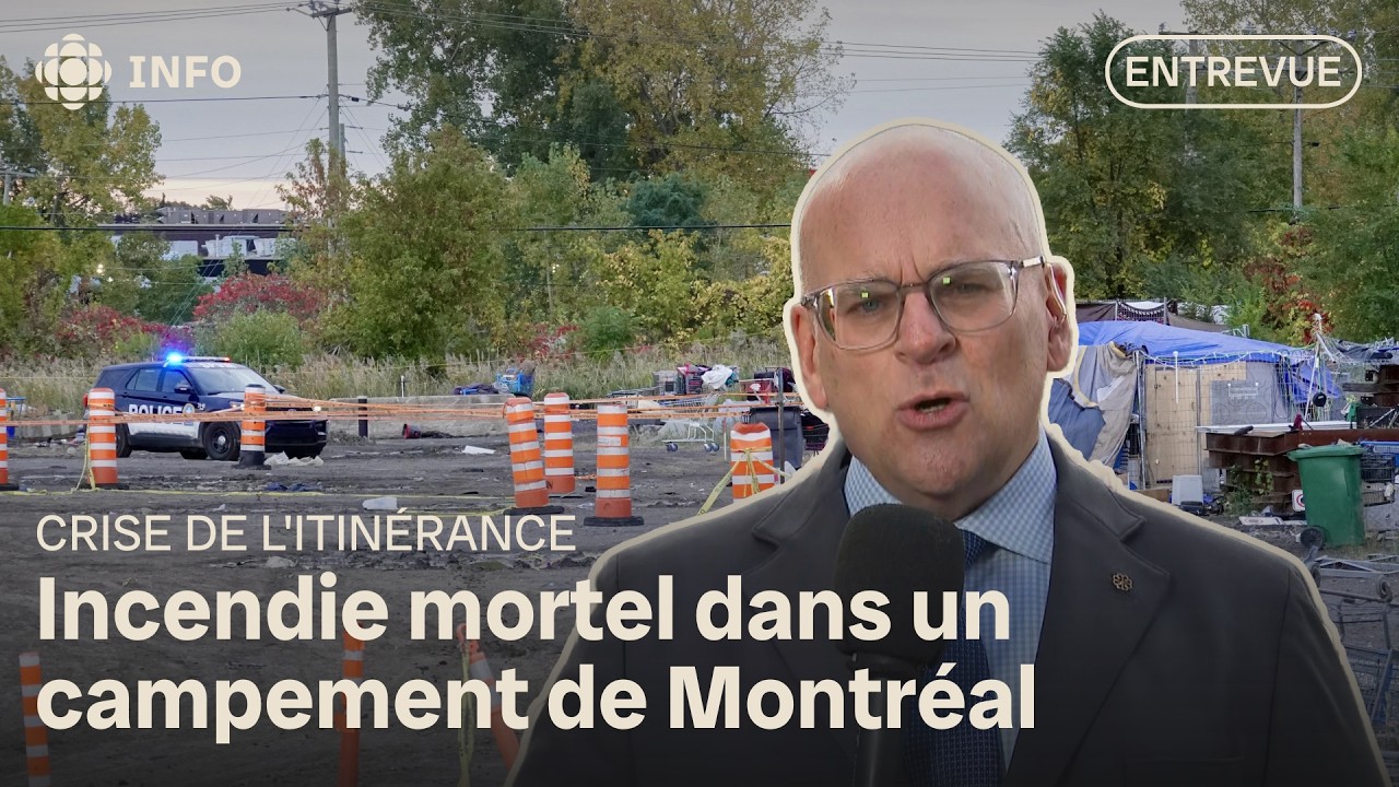 Une femme perd la vie après un incendie dans un campement à Montréal