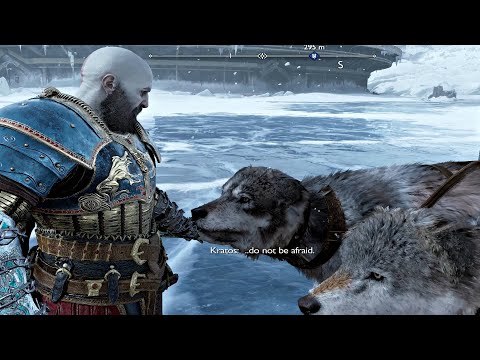 Kratos Tells How He Found & Saved His Wolves Scene - God of War 5 Ragnarok PS5 (4K 60FPS)