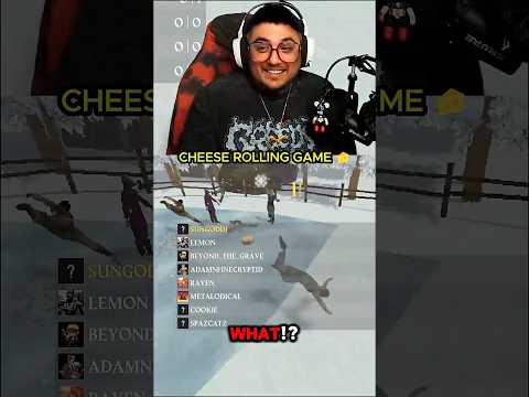 cheese wheel of emotions🤣 #funny #cheeserolling #lmao #funnyvideos #funnyshorts