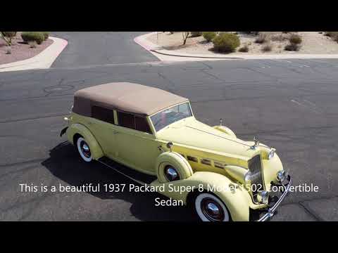 video 1937 Packard Super 8 Convertible Sedan
